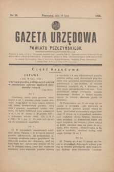 Gazeta Urzędowa Powiatu Pszczyńskiego.1938, nr 28 (16 lipca)