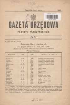 Gazeta Urzędowa Powiatu Pszczyńskiego.1939, nr 9 (4 marca)