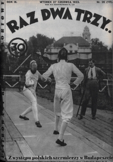 Raz, Dwa, Trzy : ilustrowany kuryer sportowy. 1933, nr 26