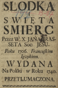 Słodka I Swięta Smierc