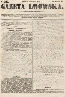 Gazeta Lwowska. 1854, nr 247