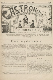 Gastronom : organ Związku Zawodowego Pracowników Przemysłu Gastronomiczno-Hotelowego w Polsce. 1927, nr 5 |PDF|
