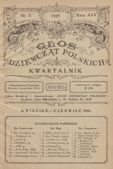 Głos Dziewcząt Polskich. R. 25. 1929, nr 2 |PDF|