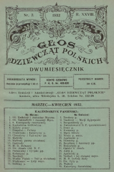 Głos Dziewcząt Polskich. R. 28. 1932, nr 2 |PDF|