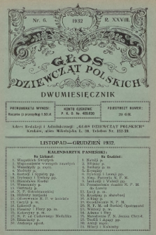 Głos Dziewcząt Polskich. R. 28. 1932, nr 6 |PDF|