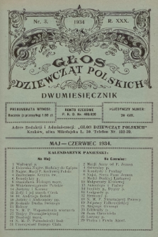 Głos Dziewcząt Polskich. R. 30. 1934, nr 3 |PDF|