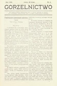 Gorzelnictwo. 1909, nr 4 |PDF|