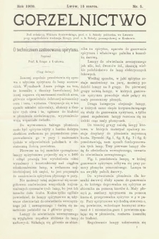 Gorzelnictwo. 1909, nr 5 |PDF|