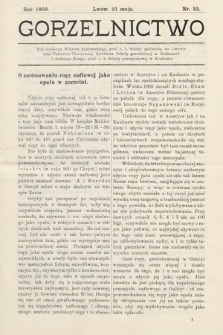 Gorzelnictwo. 1909, nr 10 |PDF|