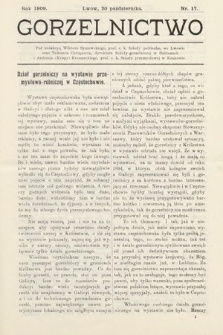 Gorzelnictwo. 1909, nr 17 |PDF|