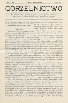 Gorzelnictwo. 1909, nr 19 |PDF|