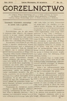 Gorzelnictwo. 1910, nr 15 |PDF|