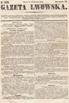 Gazeta Lwowska. 1854, nr 249