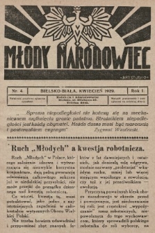 Młody Narodowiec. 1929, nr 4 |PDF|