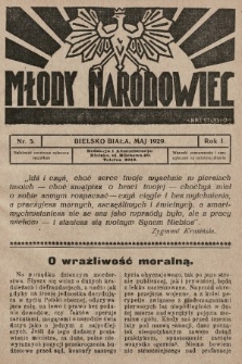Młody Narodowiec. 1929, nr 5 |PDF|