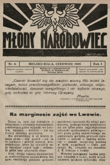 Młody Narodowiec. 1929, nr 6 |PDF|