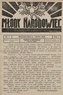 Młody Narodowiec. 1929, nr 7 |PDF|