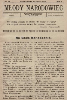 Młody Narodowiec. 1929, nr 12 |PDF|