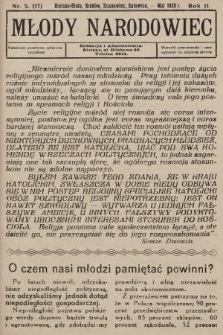 Młody Narodowiec. 1930, nr 5 |PDF|