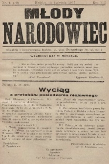 Młody Narodowiec. 1937, nr 4 |PDF|