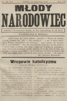 Młody Narodowiec. 1937, nr 10 |PDF|