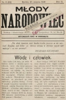 Młody Narodowiec. 1938, nr 8 |PDF|