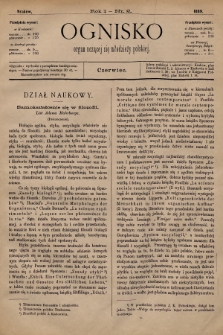 Ognisko : organ uczącej się młodzieży polskiej. 1889, nr 2 |PDF|