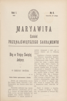 Maryawita : czciciel Przenajświętszego Sakramentu. R.1, № 8 (21 lutego 1907)