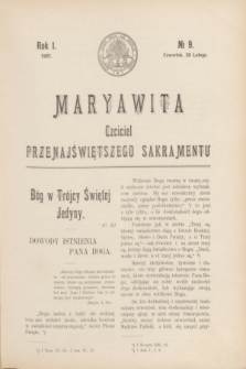 Maryawita : czciciel Przenajświętszego Sakramentu. R.1, № 9 (28 lutego 1907)