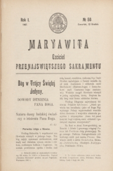 Maryawita : czciciel Przenajświętszego Sakramentu. R.1, № 50 (12 grudnia 1907)