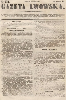 Gazeta Lwowska. 1854, nr 252