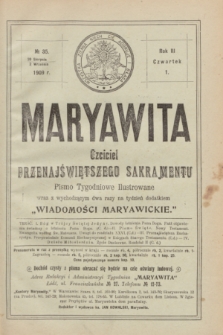 Maryawita : czciciel Przenajświętszego Sakramentu. R.3, № 35 (2 września 1909)
