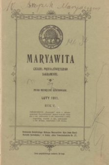 Maryawita : czciciel Przenajświętszego Sakramentu. R.5, luty 1911
