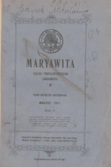 Maryawita : czciciel Przenajświętszego Sakramentu. R.5, marzec 1911