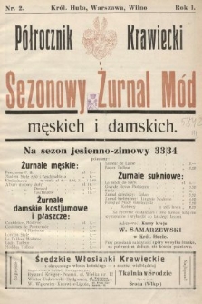 Półrocznik Krawiecki i Sezonowy Żurnal Mód męskich i damskich. 1933, nr 2 |PDF|