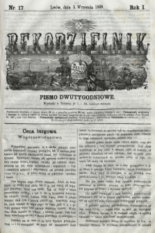 Rękodzielnik : pismo dwutygodniowe. 1869, nr 17 |PDF|