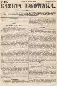 Gazeta Lwowska. 1854, nr 254