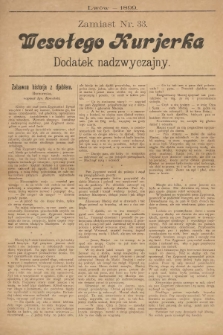 Wesoły Kurjerek : dla wszystkich. 1899, nr 33 |PDF|