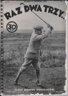 Raz, Dwa, Trzy : ilustrowany tygodnik sportowy. 1931, nr 31