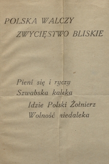 Polska walczy zwycięstwo bliskie