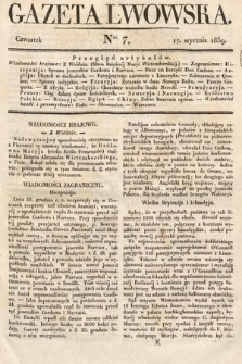 Gazeta Lwowska. 1839, nr 7