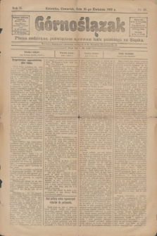 Górnoślązak : pismo codzienne, poświęcone sprawom ludu polskiego na Śląsku. R.2, nr 85 (16 kwietnia 1903)