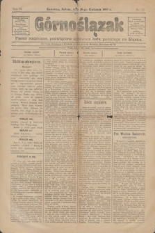 Górnoślązak : pismo codzienne, poświęcone sprawom ludu polskiego na Śląsku. R.2, nr 87 (18 kwietnia 1903)