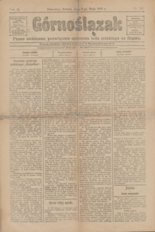Górnoślązak : pismo codzienne, poświęcone sprawom ludu polskiego na Śląsku. R.2, nr 105 (9 maja 1903)