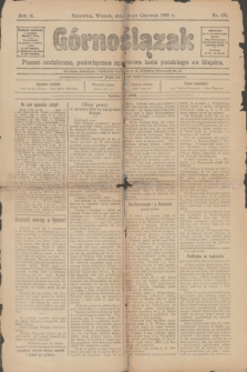 Górnoślązak : pismo codzienne, poświęcone sprawom ludu polskiego na Śląsku. R.2, nr 134 (16 czerwca 1903)