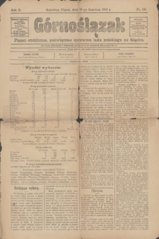 Górnoślązak : pismo codzienne, poświęcone sprawom ludu polskiego na Śląsku. R.2, nr 136 (19 czerwca 1903)