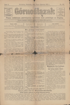 Górnoślązak : pismo codzienne, poświęcone sprawom ludu polskiego na Śląsku. R.2, nr 138 (21 czerwca 1903)