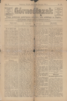 Górnoślązak : pismo codzienne, poświęcone sprawom ludu polskiego na Śląsku. R.2, nr 139 (23 czerwca 1903)