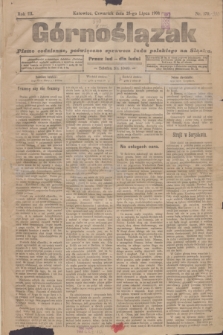 Górnoślązak : pismo codzienne, poświęcone sprawom ludu polskiego na Sląsku.R.3, nr 170 (28 lipca 1904)
