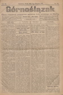 Górnoślązak : pismo codzienne, poświęcone sprawom ludu polskiego na Sląsku.R.3, nr 175 (3 sierpnia 1904)